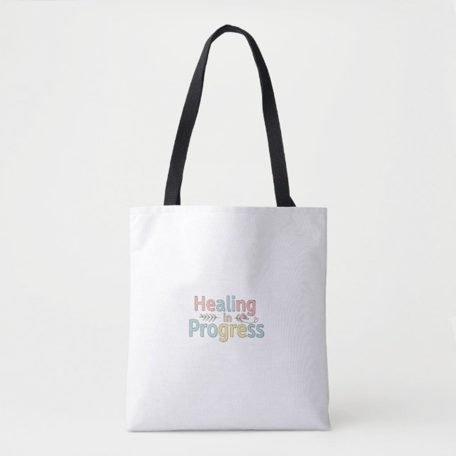 Healing in Progress Tote | Gentle Self-Care  Tygkasse (Framsida)