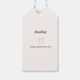 Healing Looks Good On Me Aesthetic Quote Presentetikett