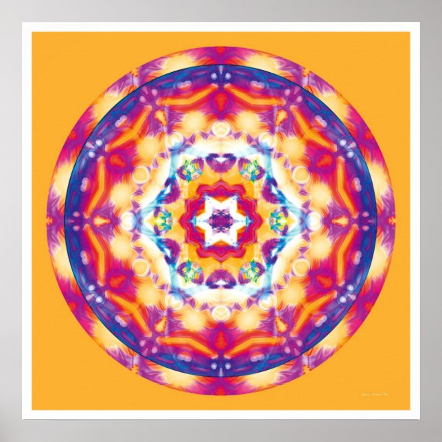 Healing Mandala 12 Poster (Framsidan)
