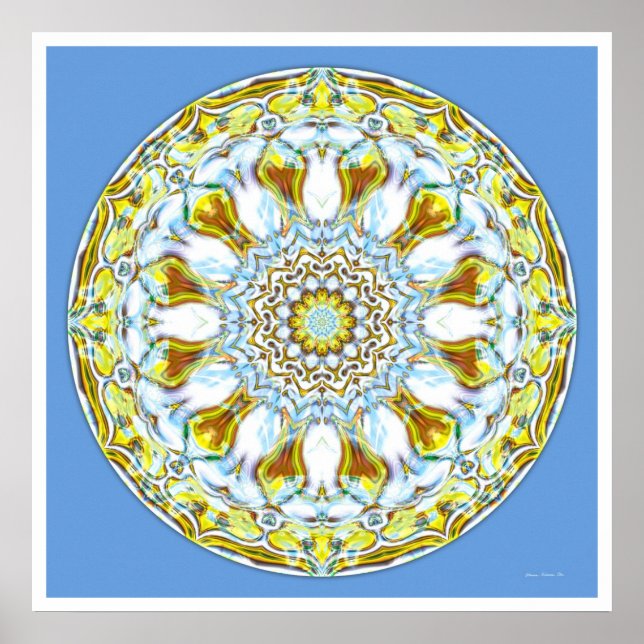 Healing Mandala 8 Poster (Framsidan)