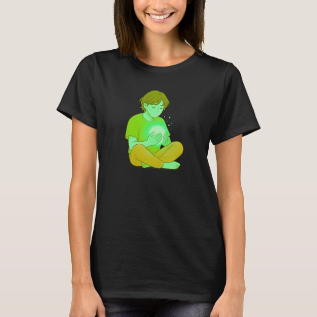 Healing Myself Slowly • Aesthetic Self-Soothe  T Shirt (Framsida)