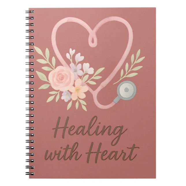 Healing with heart  anteckningsbok (Framsidan)