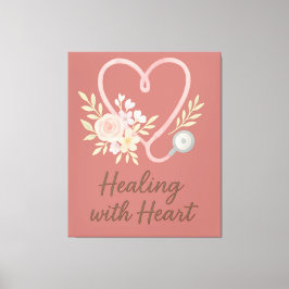 Healing with heart canvastryck