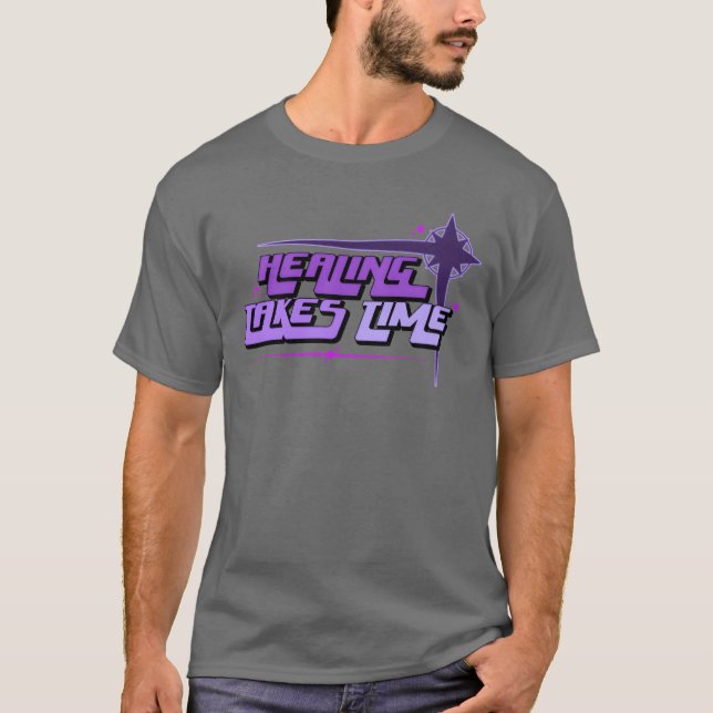 Healingakesime Mental Health Quote 90s Aesthet gir T Shirt (Framsida)