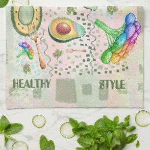 Healsy food art kökshandduk
