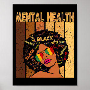 "Health Afro African American Black History Month" Poster