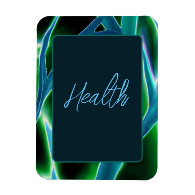 "Health" Blommigt Flexible Photo Magnet (Vertikal)