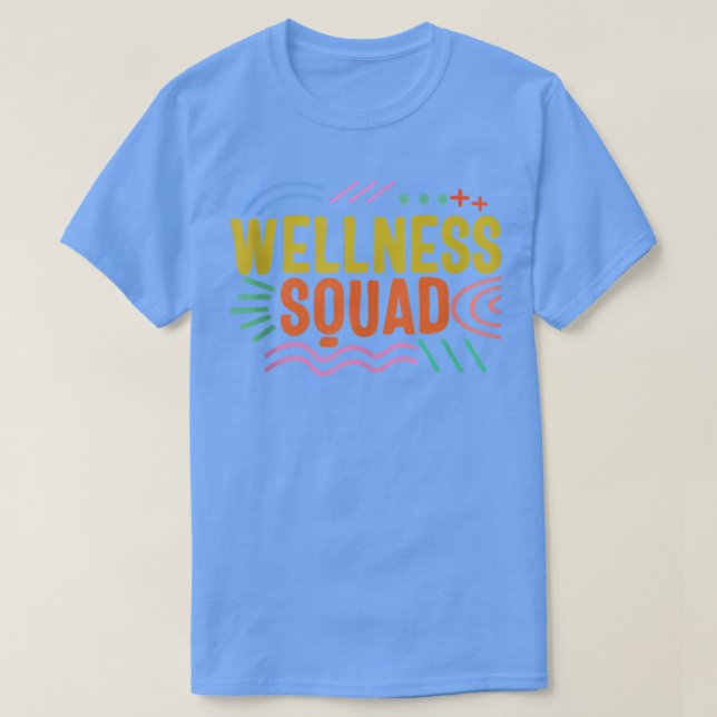 Health Coach Hälsa Squad Rainbow Fitness Gym Cr T Shirt (Design framsida)
