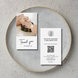 Health Coach Holistic Therapist Thank You Card Visitkort