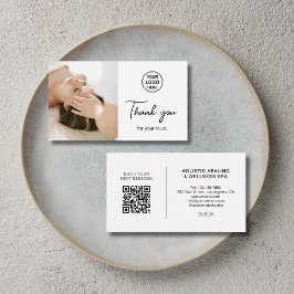 Health Coach Holistic Therapist Thank You Card Visitkort