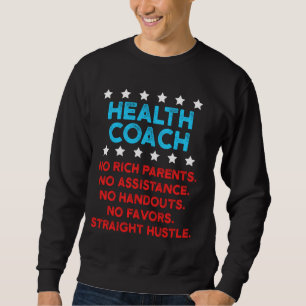 Health Coach Mentor Rik Hälsa Tränar Lång Ärmad Tröja