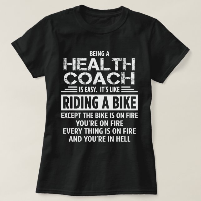 Health Coach T Shirt (Design framsida)