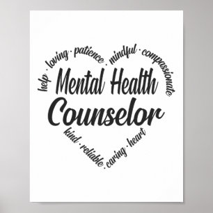 Health Counselor Heart Ord Cloud 1 Poster