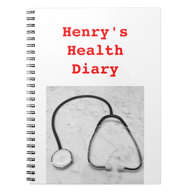 Health Diary 4Henry Anteckningsbok (Framsidan)