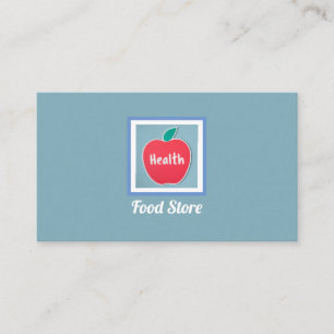 Health Food Store-Logotyp Visitkort