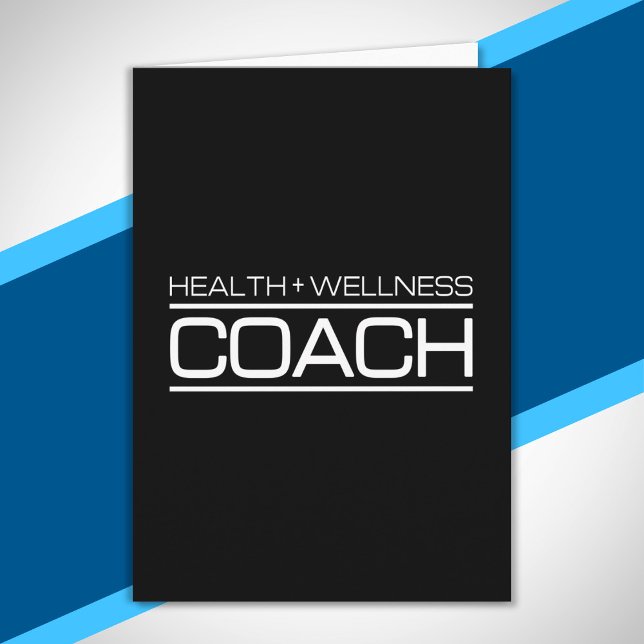 Health Hälsa Coach Fitness Personal Trainer Gym Kort (Skapare uppladdad)