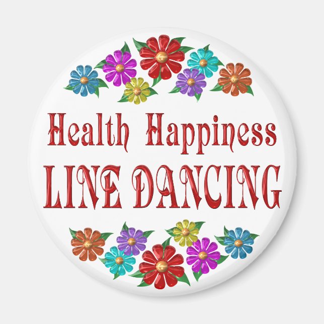 Health Happity Line Dancing Magnet (Framsidan)