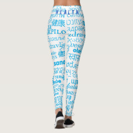 Health Text Leggings Multi Language Ord