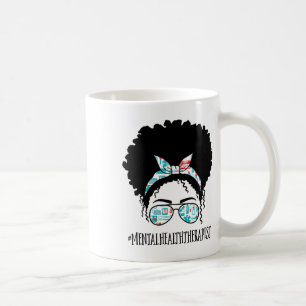 Health Therapist Black Afro Messy Bun African Wome Kaffemugg