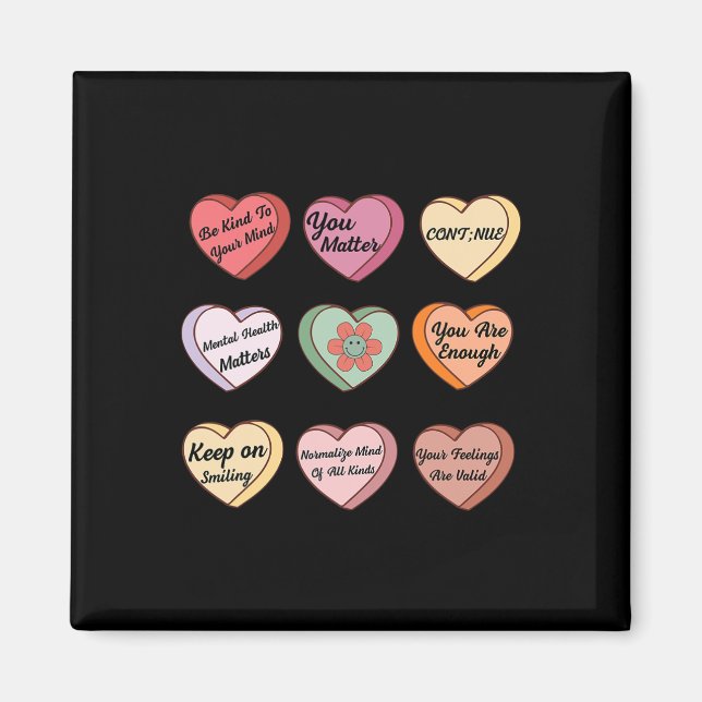 Health Valentiness Mental Health Problem Counselor Magnet (Framsidan)