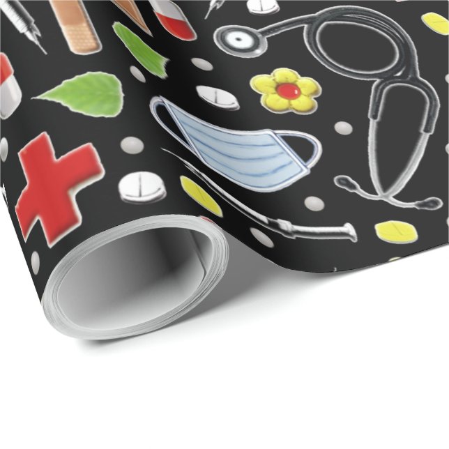 Healthcare Gift Presentpapper (Rullad Hörn)