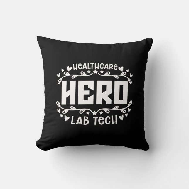 Healthcare Hero Lab Tech Laboratorietekniker Kudde (Framsida)