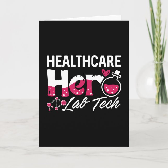 Healthcare Hero Lab Tech Laboratory Technician Kort (Framsida)