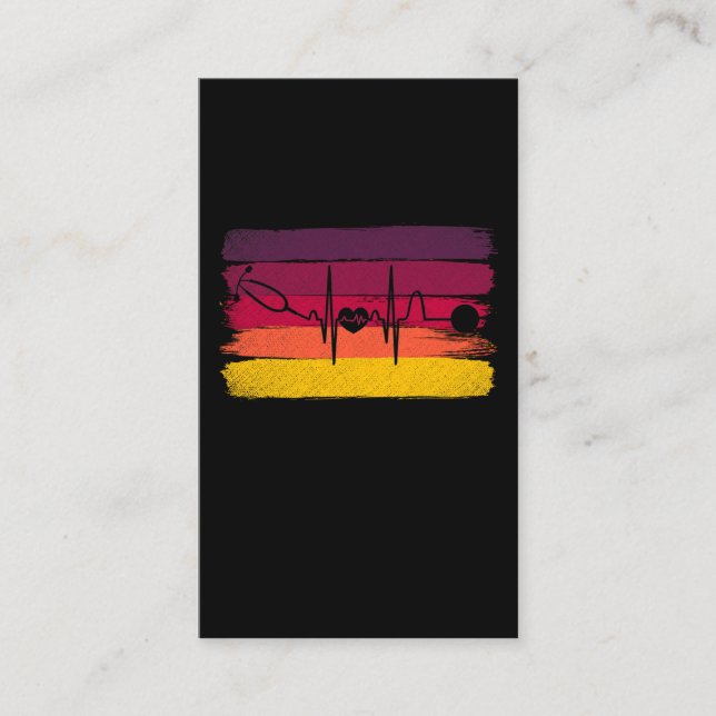 Healthcare Retro Medical Student Nurse Doktor Visitkort (Framsida)