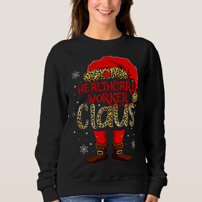 Healthcare worker Claus Leopard ELF T Shirt (Framsida)
