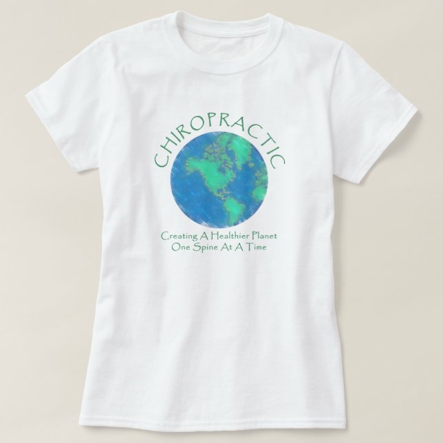 Healthier Planet Chiro Tee (Design framsida)