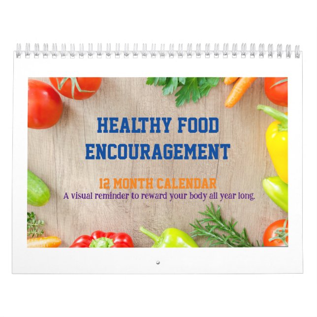 Healthy Food Calendar Kalender (Omslag)