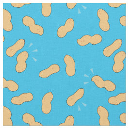 Healthy Food Peanut Mönster på Blue Tyg