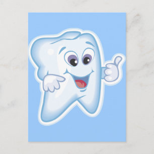 Healthy Lycklig Teeth Vykort