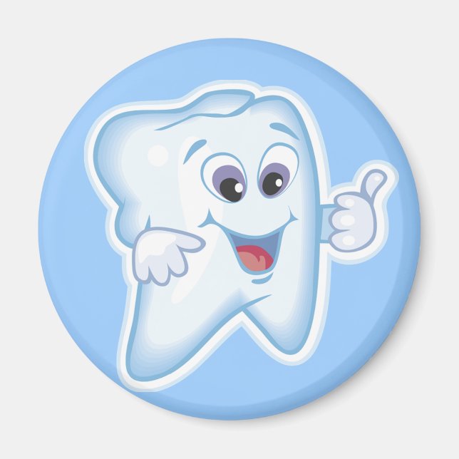 Healthy Lycklig Tooth Magnet (Framsidan)
