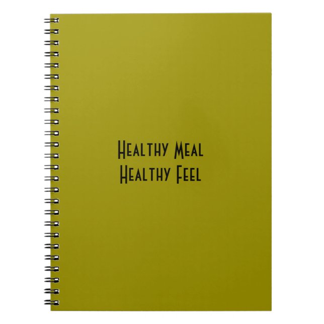 Healthy Meal Anteckningsbok (Framsidan)