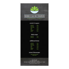 Healthy Salad Vegetables Catering Menu Chalkboard Reklamkort