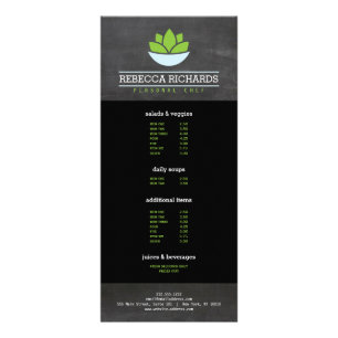 Healthy Salad Vegetables Catering Menu Chalkboard Reklamkort