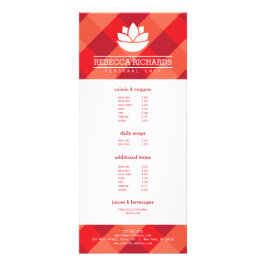 Healthy Salad Vegetables Catering Menu Red Reklamkort