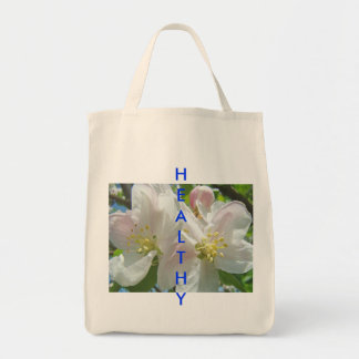 HEALTHY Tote bag Livsmedel Totes Trasa säckar Blom Tygkasse