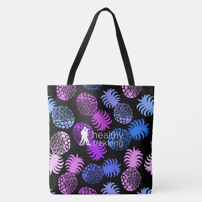 Healthy Trekking Hawaiian Pineapple Beach Bag Tygkasse (Framsida)
