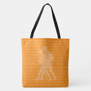 Healthy Trekking Tangerine Beach Bag Tygkasse