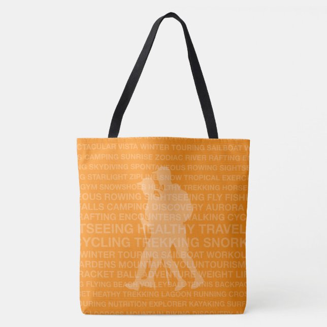 Healthy Trekking Tangerine Beach Bag Tygkasse (Framsida)