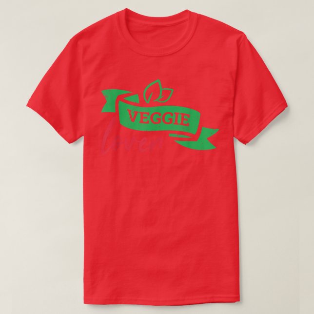 Healthy Vegetable Veggie Älskare Vegan T Shirt (Design framsida)