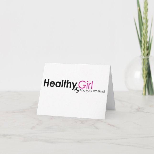 HealthyGirl noterar kortet Kort (Framsida)