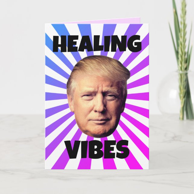 HEALVIBES DONALD TRUMP FÅR VÄL KORT (Framsida)