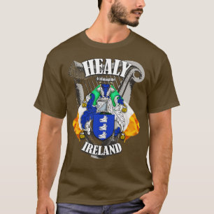 Healy Family Namn engelska och Irish T Shirt