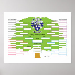 Healy stamträd poster