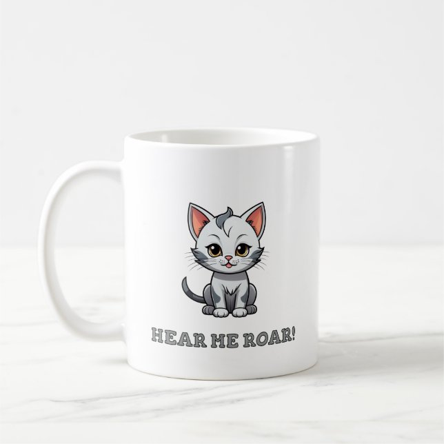 Hear Me Roar t-shirt Kaffemugg (Vänster)