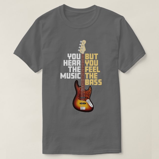 Hear Music känner av bass T Shirt (Design framsida)