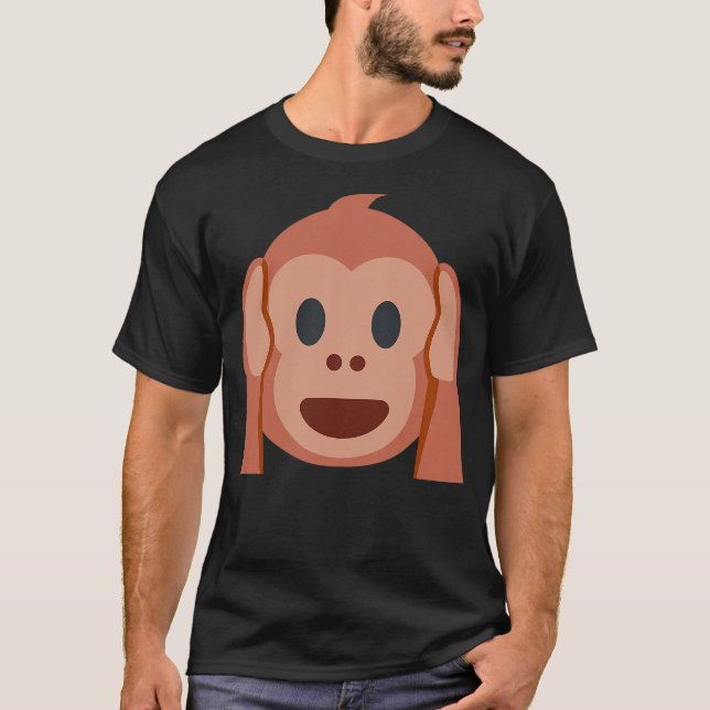 Hear No Evil Kikazaru Monkey T Shirt (Framsida)